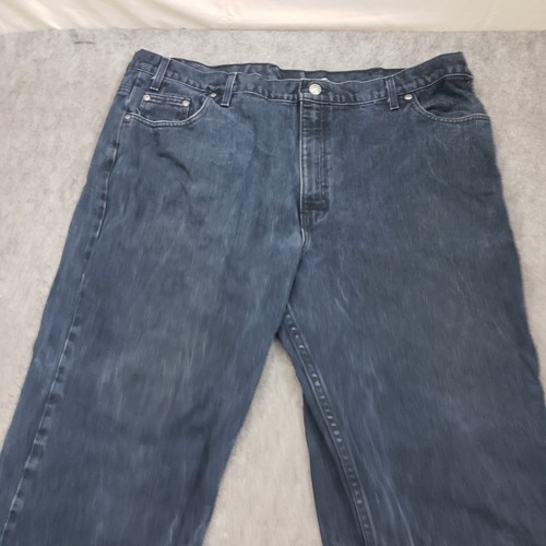 VINTAGE Faded Glory Jeans Mens 44x32 Blue Straight Relaxed Pockets Adult * - Picture 3 of 10