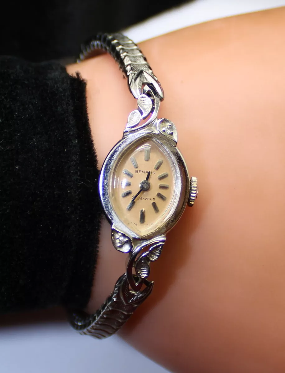 Benrus 14k shop gold womens watch