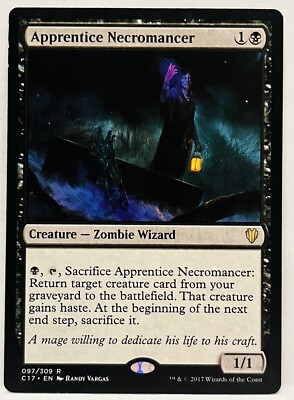 MTG-Apprentice Necromancer -#97-Commander 2017 (C17)-Regular-LP
