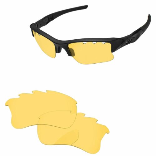 Crystal Yellow Replacement Lenses For-Oakley Flak Jacket XLJ Vented - Picture 1 of 6