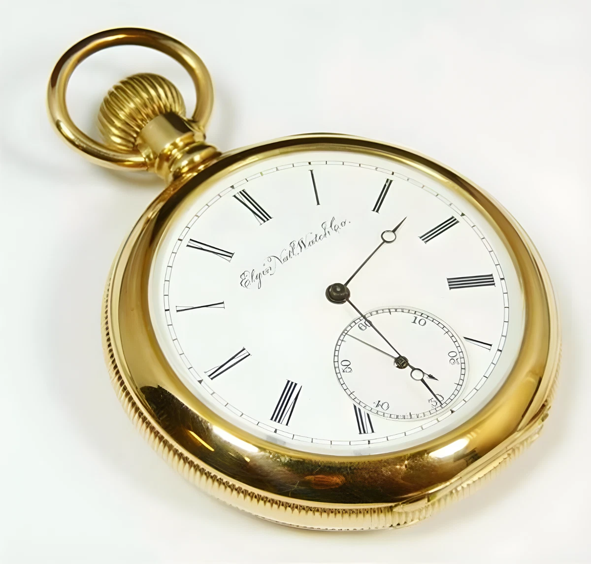Elgin brass pocket clearance watch