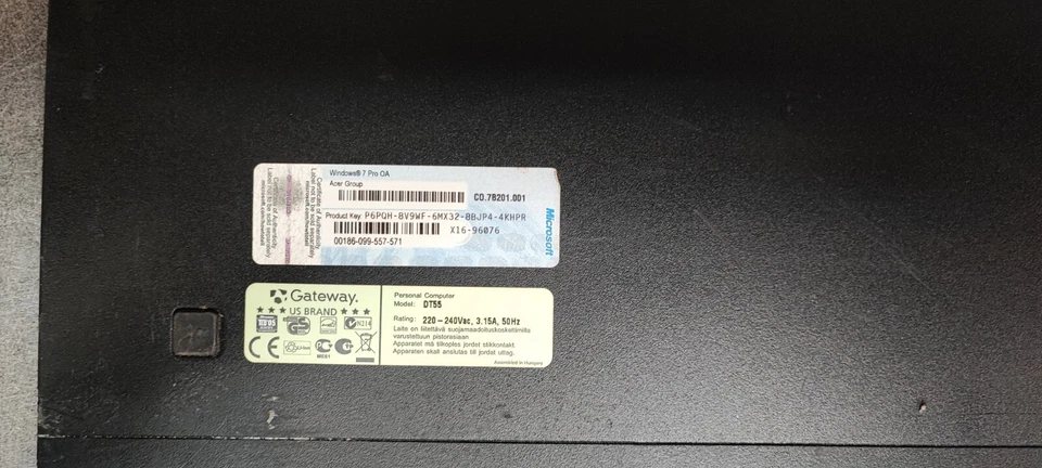 LICENZE WINDOWS 7 PRO OA (ACER GROUP) vendute con cofano. - Immagine 3 di 4