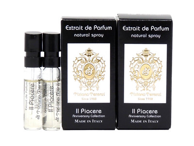 TIZIANA TERENZI IL PIACERE EDP 1.5ml .05fl oz x 2 COLOGNE PERFUME SPRAY SAMPLES