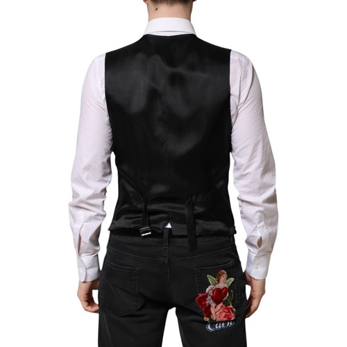 DOLCE & GABBANA Vest Red Sequined Dress Formal Men Waistcoat IT50/US40/L 1500usd - Picture 3 of 7