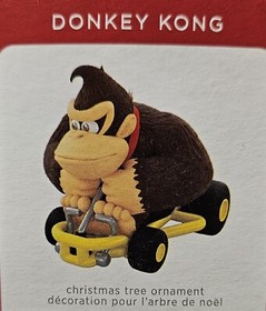 🎮 3 NEW Hallmark MARIOKART Luigi Donkey Kong SUPER NINTENDO NES CONSOLE NIB