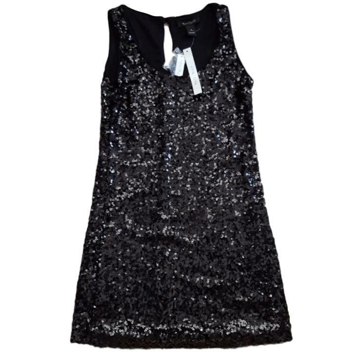 white house black market sequin dress Strapless Sequin Mini Dress