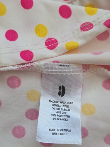 Dot Dot Smile Pink Yellow Polka Dot Tank Twirl Dress Girls 8/10 - Picture 5 of 5