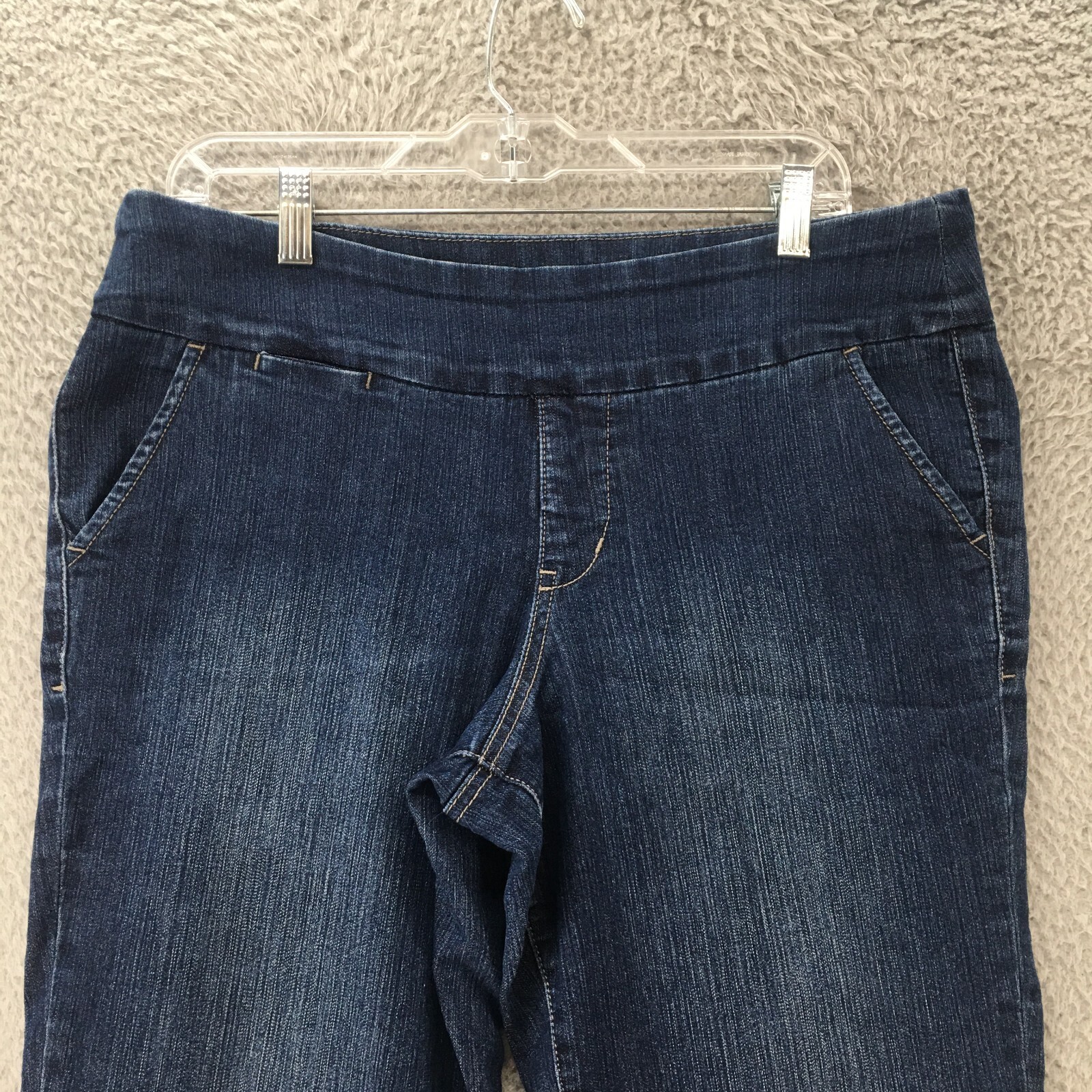 Jag Jeans Slim Fit Capri Pants Womens (Actual 35.5x 24) Blue Dark Wash Mid Rise