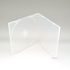 50 Clear 5.2mm Single CD DVD R CDR DVDR Disc PP Poly Plastic Case Outer Sleeve