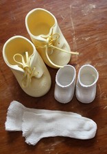 Vintage Doll Clothes Dress Skirts Blouse Bloomers Shoes Various sizes Lot 1