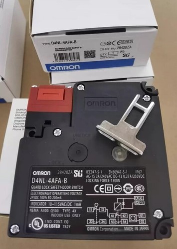 New Omron Guard Lock Safety-Door Switch D4NL-4AFA-B 1PCS #DC - Picture 3 of 4