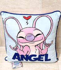 Disney Lilo  Stitch Angel REVERSIBLE Pillow 15.75x15.75   Primark -NEW