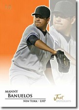 MANNY BANUELOS 2011 Just SPOTLIGHTS Rookie Mint ORANGE Parallel RC #/5