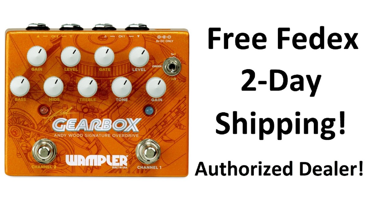 Wampler Gearbox Andy Wood Signature Overdrive Pedal for sale