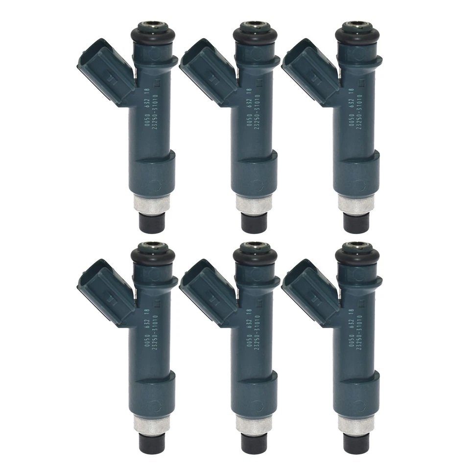 6x OEM Fuel Injectors 23250-0P030 for Toyota 4Runner FJ Cruiser Tacoma Tundra - Imagem 2 de 4