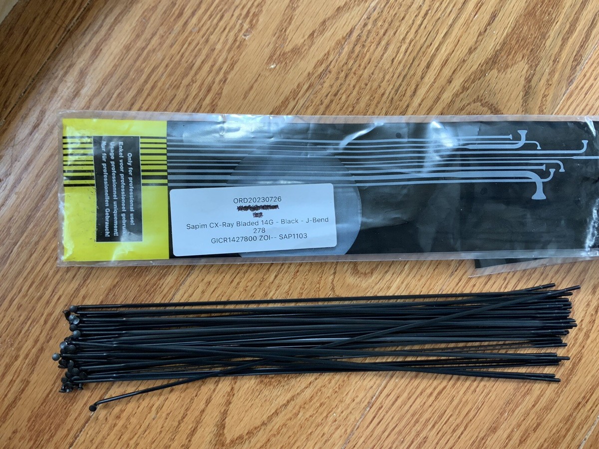 Sapim CX-Ray spokes, 28 spokes, J Bend, Black, 278mm | eBay Sapim CX-Ray spokes, 28 spokes, J Bend, Black, 278mm | eBay