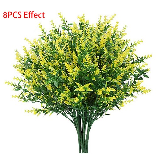 Artificial Flowers Plastic Fake Plants UV Resistant Home Garden Decor Outdoor - Picture 42 of 83