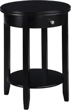 American Heritage Baldwin End Table 18.25" - round Classic Living Room Side Tabl