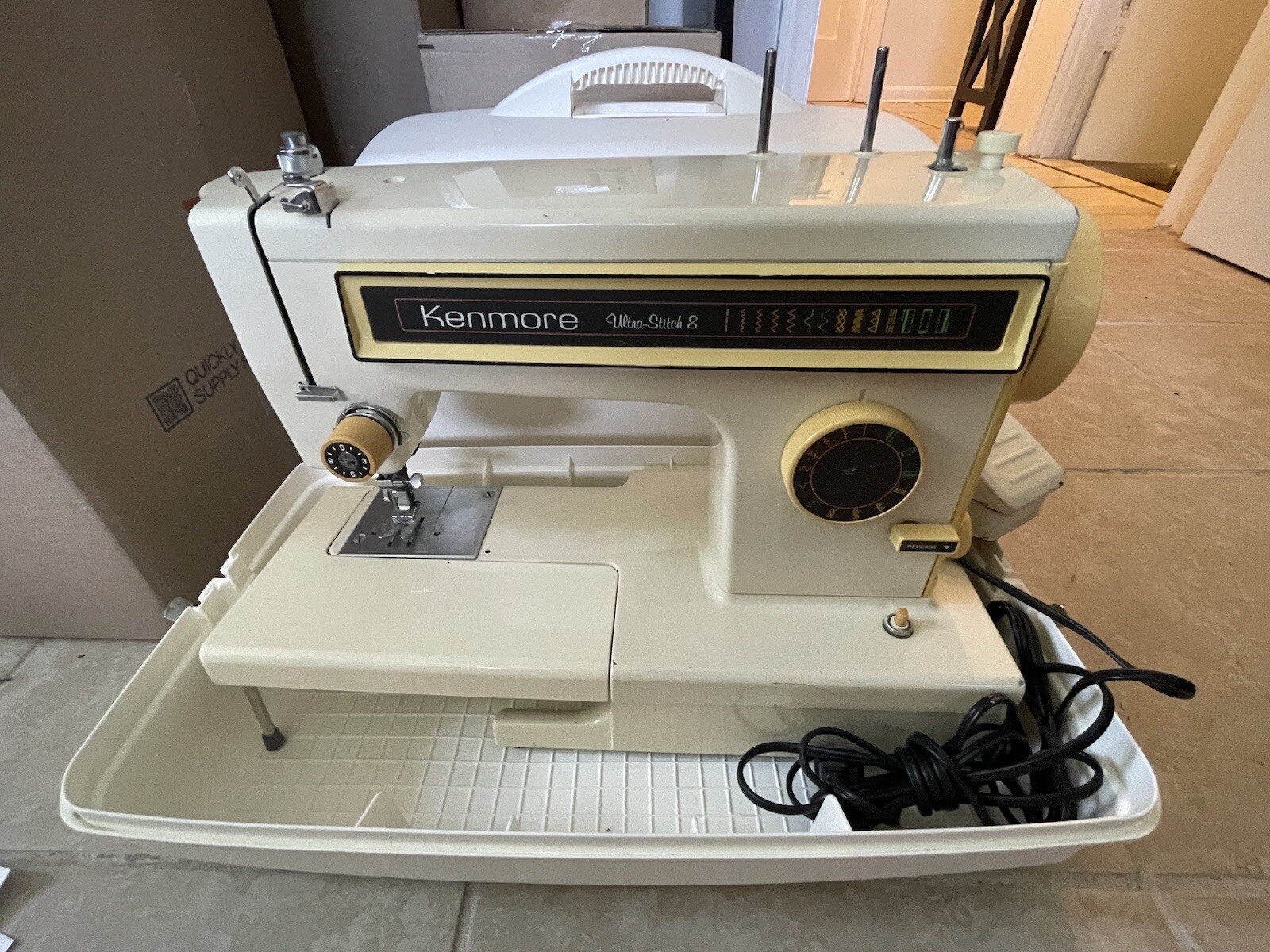 KENMORE 1581345180 UltraStitch 8 Sewing Machine W/ Pedal & Box eBay