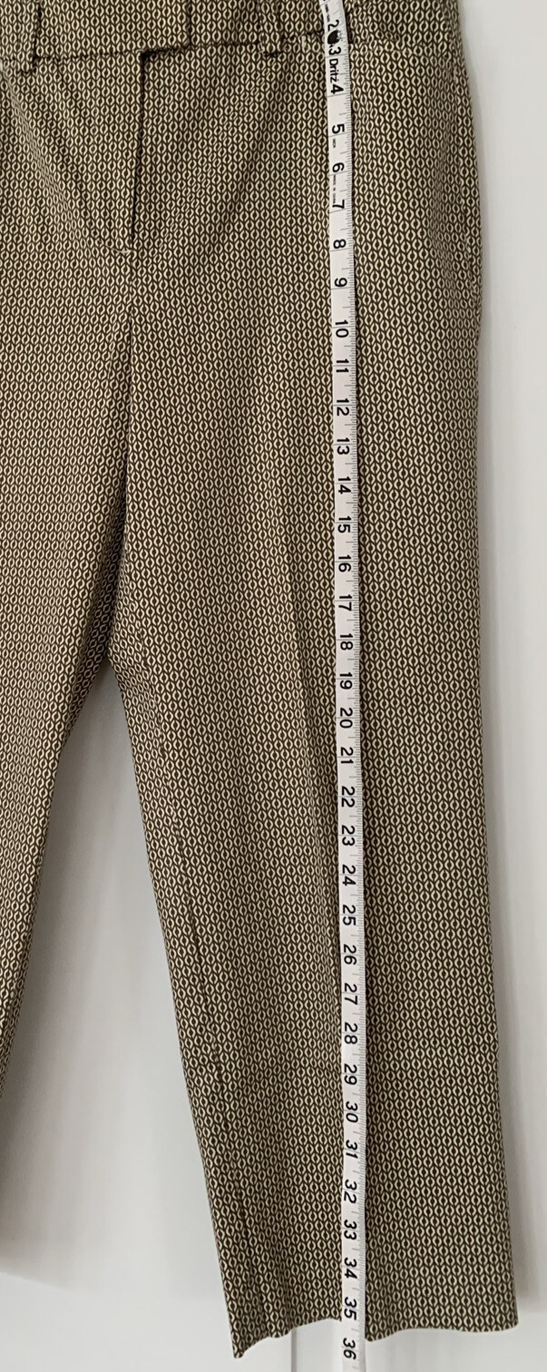 Talbots Patterned Capri Pants Tan/Khaki Women Str… - image 3