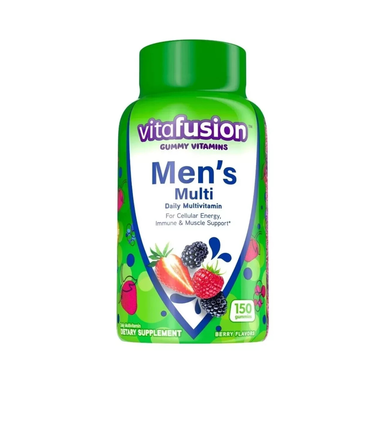 Vitafusion Adult Men's Multivitamin Dietary Supplement Gummies - Berry/150ct.