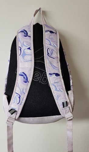 Reebok N SZ Purple Lilac Laptop Padded Backpack Bag Lots of Pockets and Storage - Picture 3 of 21