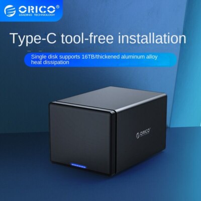 ORICO HDD cabinet storage rack 3.5/2.5-inch HDD SSD SATA hard drive case Type--C