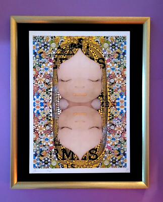 #ad 🔥Death NYC Large Framed 16x20in Pop Art COA Yoshitomo Nara Girl Murakami * $275.00
