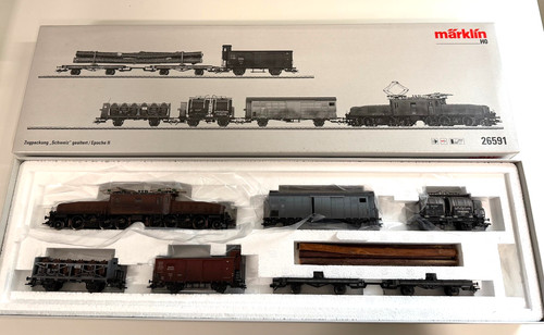 Märklin H0 26951 Zugpackung Schweiz gealtert mit Krokodil - mfx, Sound | Zustand: Gebraucht