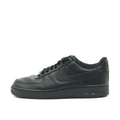 Nike Herren Air Force 1 Low Schuh Schwarz Leder ämpfungseinheit Sneaker EU 45.5