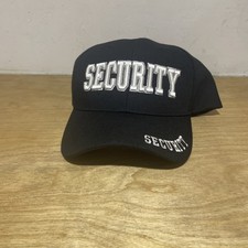 Rothco Black Security Embroidered Hat Adjustable Hook Cotton