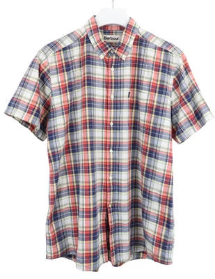 Barbour Chemise Casual Madras Tailored Fit 1 S/S Plaid Multicolore Poche - Photo 1/4