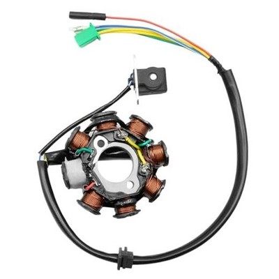 Magneto Alternator Stator, 8 Coil 5 Wires Alternating Current Copper Ignition 