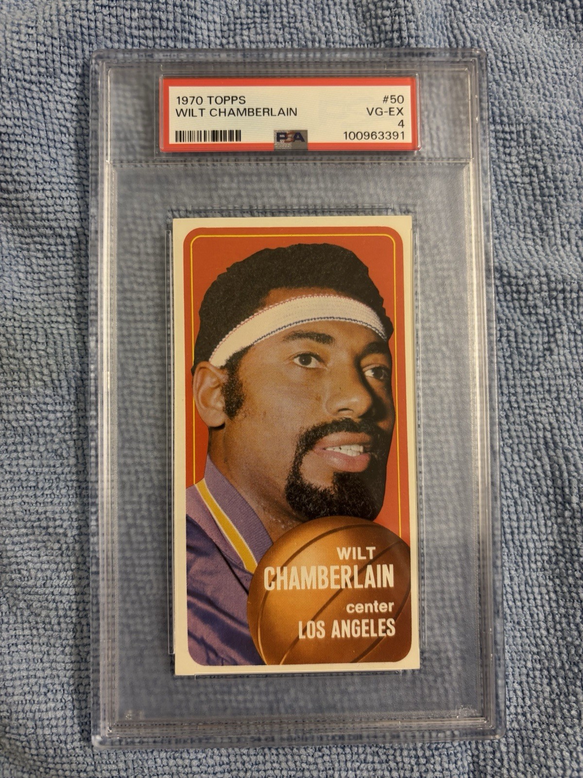 Topps 1970 Wilt Chamberlain #50 Lakers PSA 4 Graded Basketball Card 100963391
