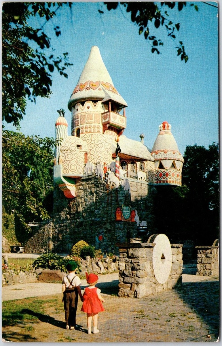 Vintage Gingerbread Castle Postcard Hamburg NJ by Joseph Urban