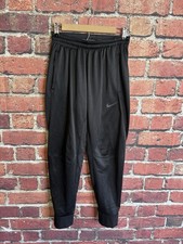 Nike Elite Therma Fit Sweatpants Mens L Black Basketball Drawstring Hyper Logo