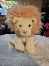 FAO Schwarz Pink Glitter Lion Stuffed Animal, Length 12  