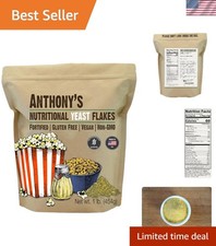 Brand New Nutritional Yeast Flakes 1lb Fortified Gluten Free Non GMO