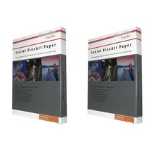 Hahnemuhle 2 Pack Matte Photo Rag, 100  Rag Smooth White Inkjet Paper, 19 mil.,