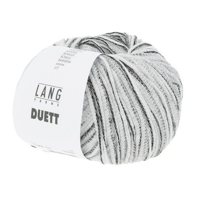 Wolle Kreativ! Lang Yarns - Duett Fb. 2 weiss schwarz 50 g