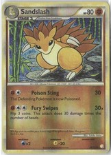 Sandslash 29/123 Rare HeartGold & SoulSilver Pokemon Reverse Holo MP on eBay