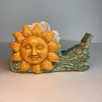 Figi Sun & Moon Mosaic Tape Dispenser Desk Accessory Celestial Vintage 2002 Rare