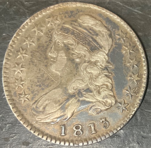 1813 50 Cents, ½ Dollar, 50c (Capped Bust Half Dollar) Silver Coin