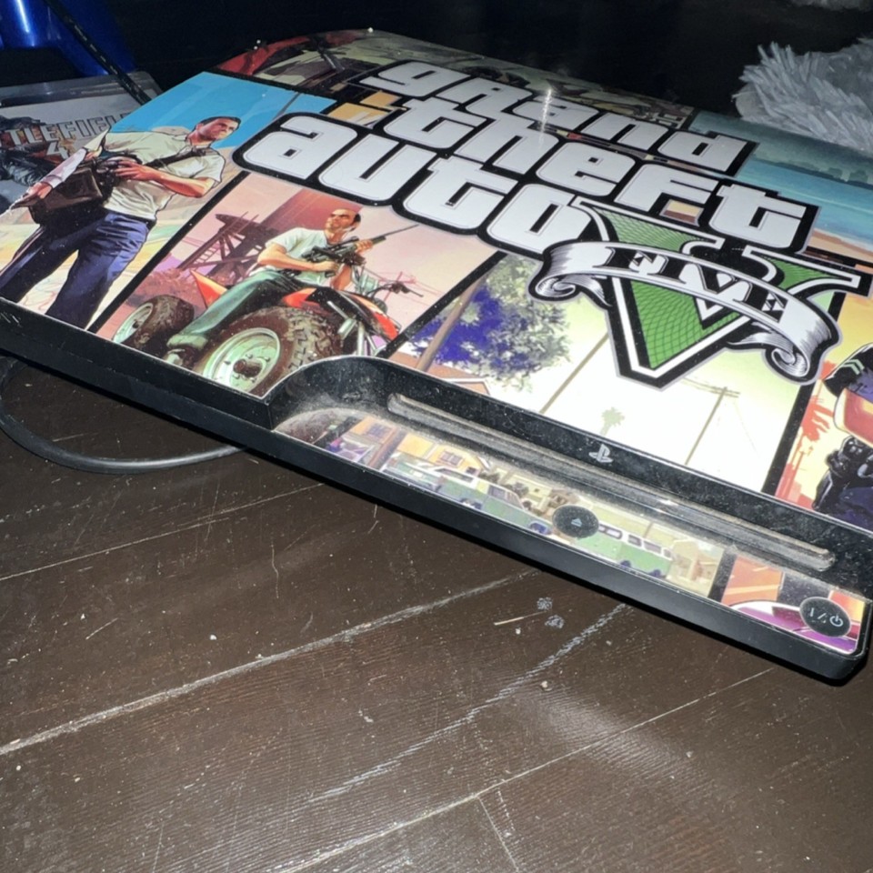 Sony PlayStation 3 120GB Black Console Grand Theft Auto V Edition Blu ...