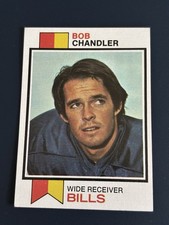 1973 Topps Football #336 - Bob Chandler, Buffalo Bills - Rookie Card. rookie card picture
