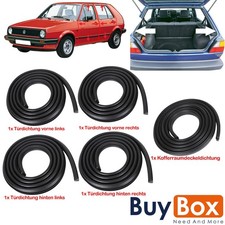 5x Gummidichtung Set Türdichtung + Heckdichtung für VW Golf Jetta 171827705C