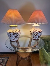 Vintage Danish Modern Glow Through Ceramic La...