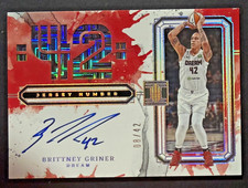 2025 WNBA IMPECCABLE JERSEY NUMBER AUTO SP #/42 BRITTNEY GRINER ATLANTA DREAM