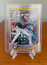 2025 Bowman Chrome DYLAN CREWS #3 Gold Geometric Refractor RC /50! Sharp❗🔥📈