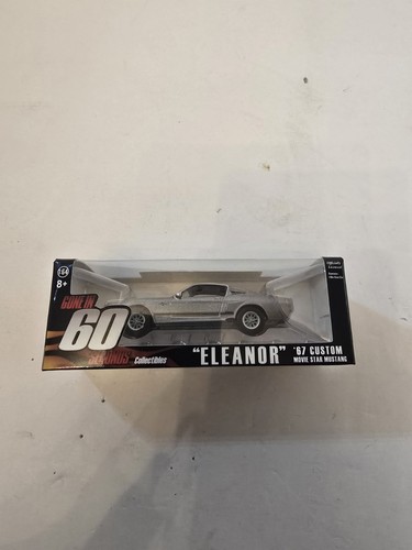 Modèle Réduit 1:43 Ford Mustang Eleanor 1967 - Greenlight 'Gone In 60 Seconds', Couleur Gris Argenté, Diecast